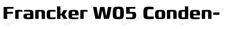 Francker W05 Conden字体转换